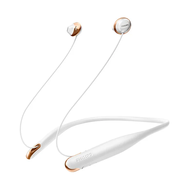 White Philips SHB4205 Беспроводной наушники/Bluetooth наушники/наушники-воротник литий-полимерная для Xiaomi S8 хуавэй - Цвет: White