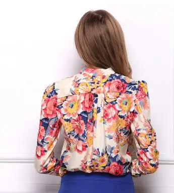 2017 Для женщин Летние шифоновые Блузки для малышек офисные блузки отложной