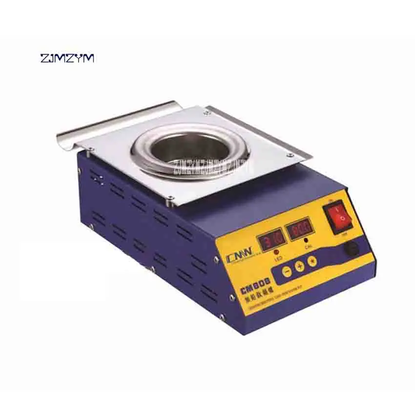 

CM-808 круглая Оловянная печь, безсвинцовый цифровой дисплей, Экологически чистая круглая Оловянная печь 400 Вт 0-600 градусов 110 В/220 В горячая рас...