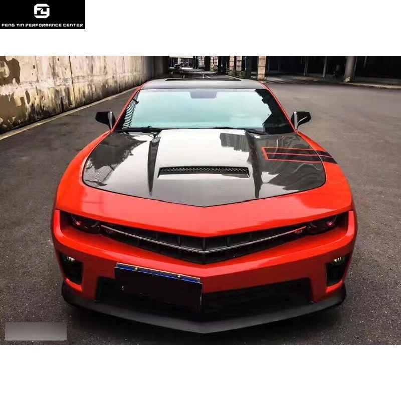 ZL1 Комплект кузова автомобиля PP упаиваемый передний бампер гоночные грили для Chevrolet Camaro ZL1 10-14