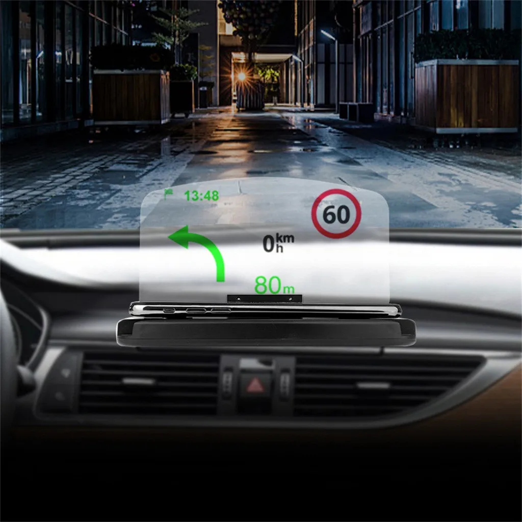 Автомобильный проектор на лобовое стекло, дисплей HUD, универсальный держатель для мобильного телефона, многофункциональный, 6,5 дюймов, для iPhone, для samsung, gps,# G8