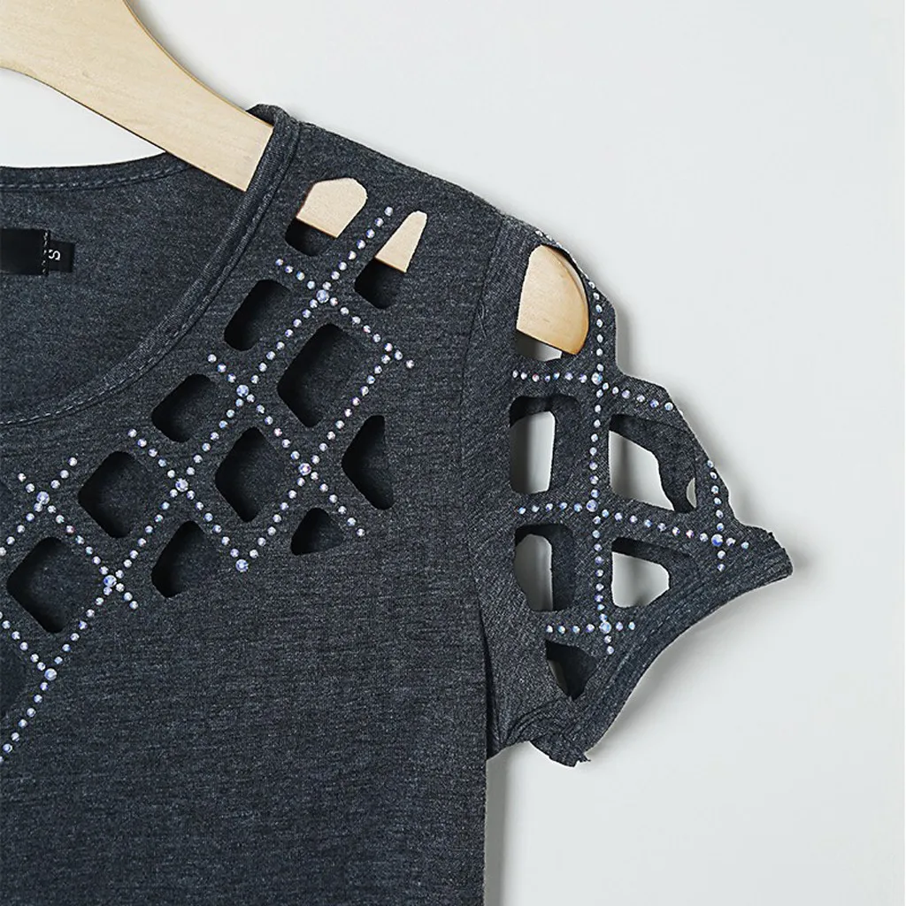 Женская летняя футболка с круглым вырезом и коротким рукавом|Футболки| |