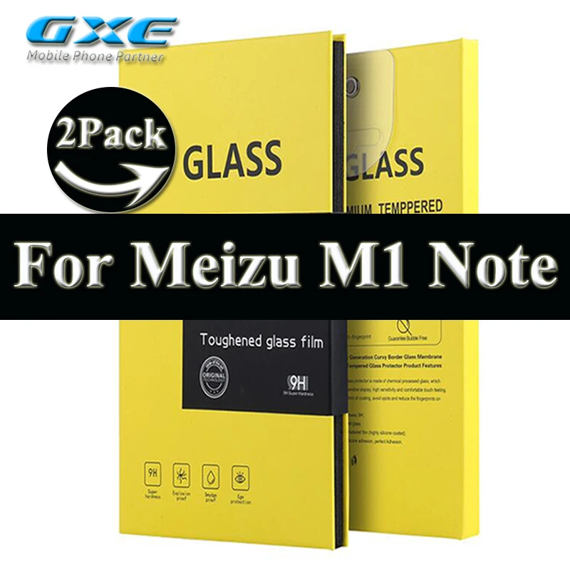 Gxe закаленное Стекло(9 h/0.25D/0.26 мм) для Meizu M3 M2 M1 Note m1note m2note m3note M3s M3x Экран Protecter Плёнки 2 шт./лот - Цвет: For Meizu M1Note