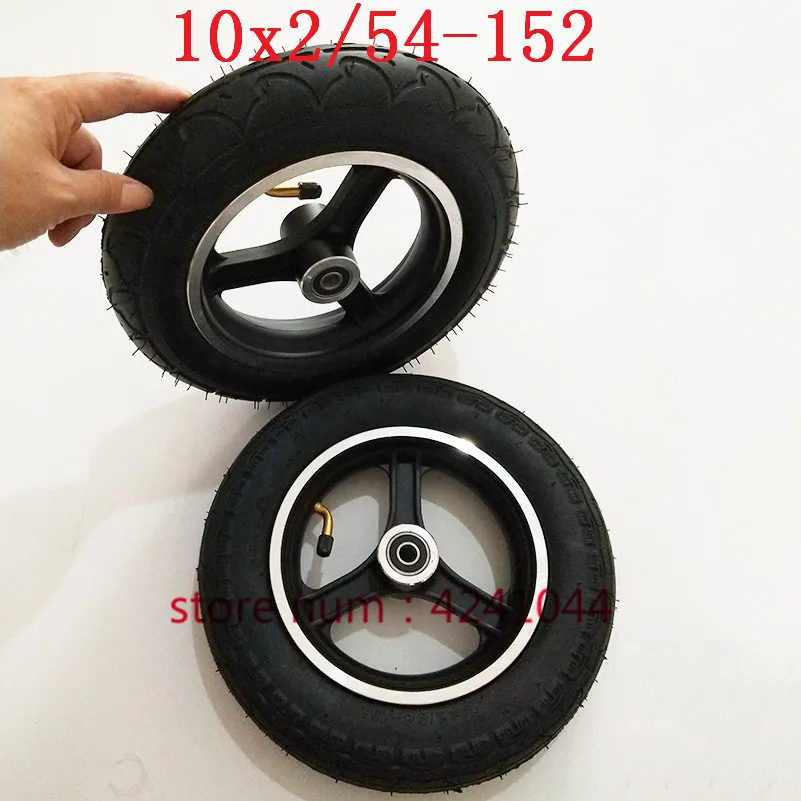 54-152/10x2 шины 10x2. 0 внутренняя труба шины с 10''alloy rim hub для электрического автомобиля баланса, детская коляска 10x2 Электрический Скутер колеса