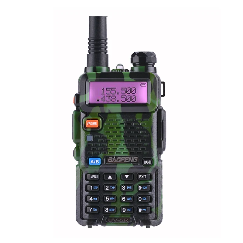 Camouflage Baofeng UV-5R профессиональная рация 5 Вт UHF VHF портативная UV5R двухсторонняя радиостанция UV 5R охотничий CB трансивер радиоприемник - Цвет: Camouflage