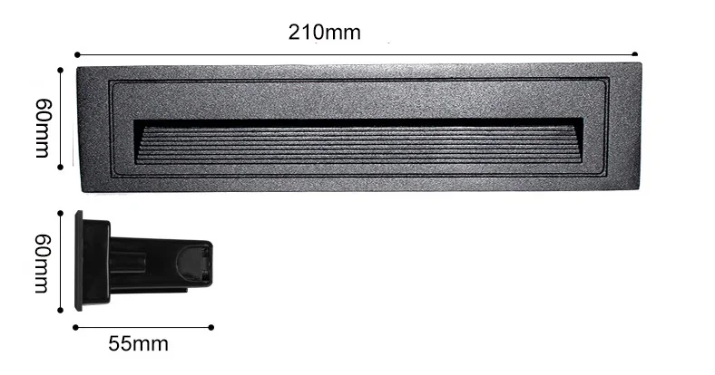 4W Black body Водонепроницаемый наружный Встроенный светодиодный светильник для лестниц прямоугольные встраиваемые зарытые ступенчатые светильники IP65 настенные установленные Прожекторы для коридора 85-265 в - Испускаемый цвет: 4W Black body