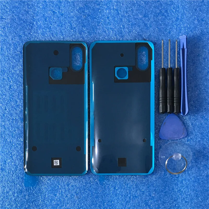 Для 6,2" Xiao mi 8 mi 8 mi 8 Axisinternational 3D стеклянная задняя крышка для батареи чехол+ Серебристая Рамка для камеры для mi 8 задний корпус