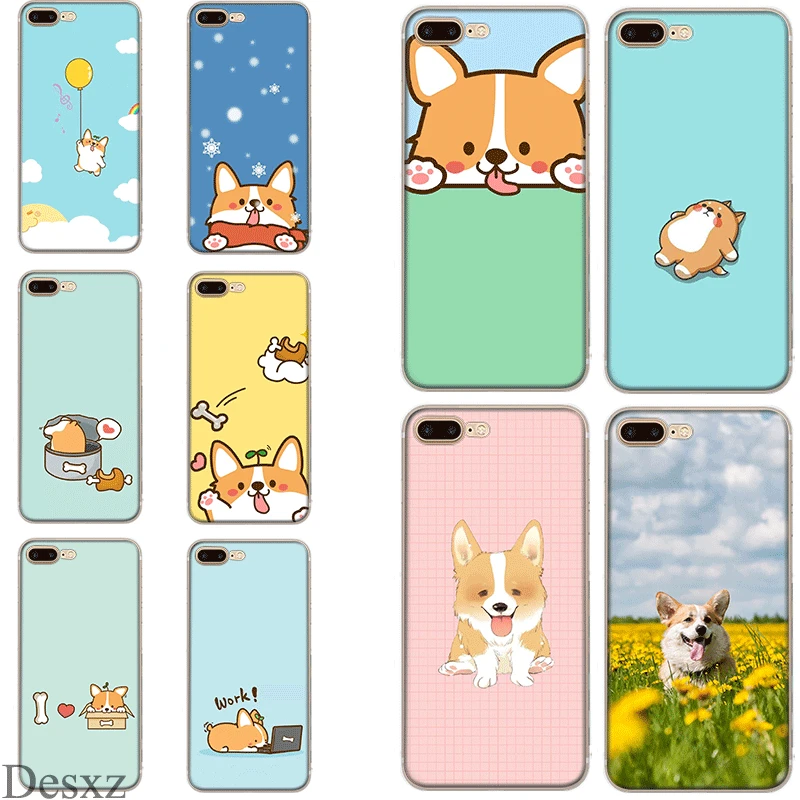 Чехол для телефона с милой собачкой корги iPhone 5 5S SE 6 6s 7 8 Plus X XS XR Max|Чехлы-накладки| |