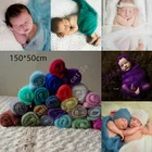 (150*50 см) мохеровая мягкая накидка, реквизит для фотосъемки новорожденных, наполнитель корзины для новорожденных, одеяло для фотофона