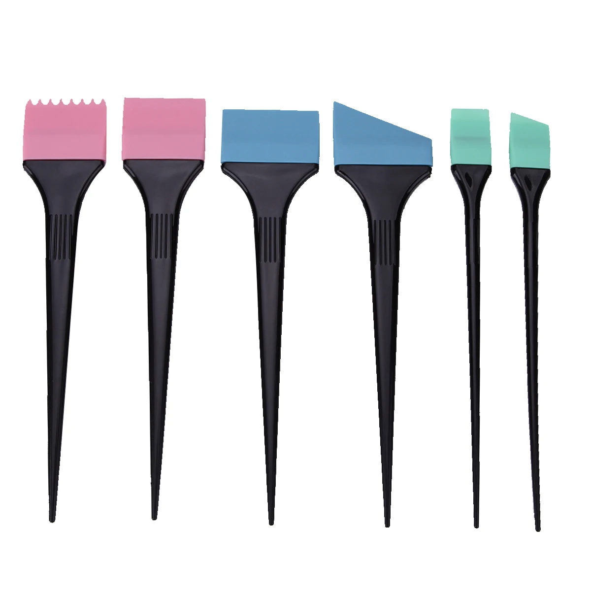 6 стилей для укладки силиконовой красящей Щетки Набор окрашивания волос