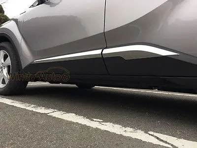 

Fit For Toyota CHR C-HR 2016 2017 2018 ABS Chrome Car Body Molding Overlay Trim
