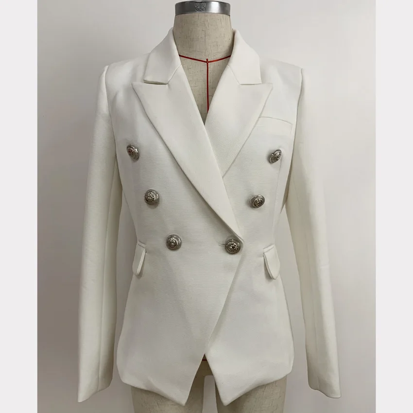 High Quality Ladies Blazer Long Sleeve Blaser Women Suit Jacket Female Feminine Blazer Femme Classic Black White Formal Coats