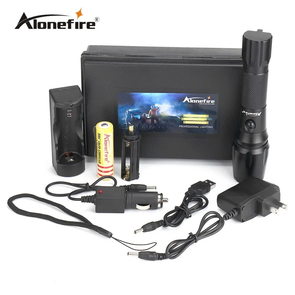 Alonefire G900 CREE XM-L T6 СВЕТОДИОДНЫЙ Алюминиевый Водонепроницаемый зум-фонарик с