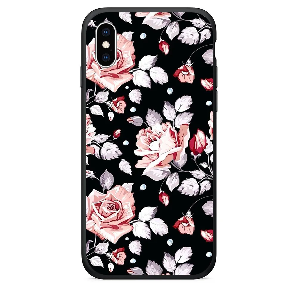 Мягкий ТПУ милый защитный чехол для iphone xs max Flower Lord Ring силиконовый телефона 6s plus se