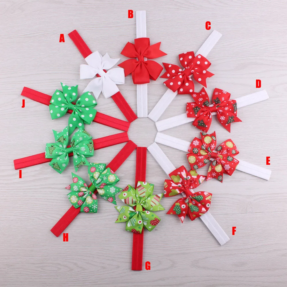 Модная лента для волос ленты девочек детское Рождественское украшение детей в