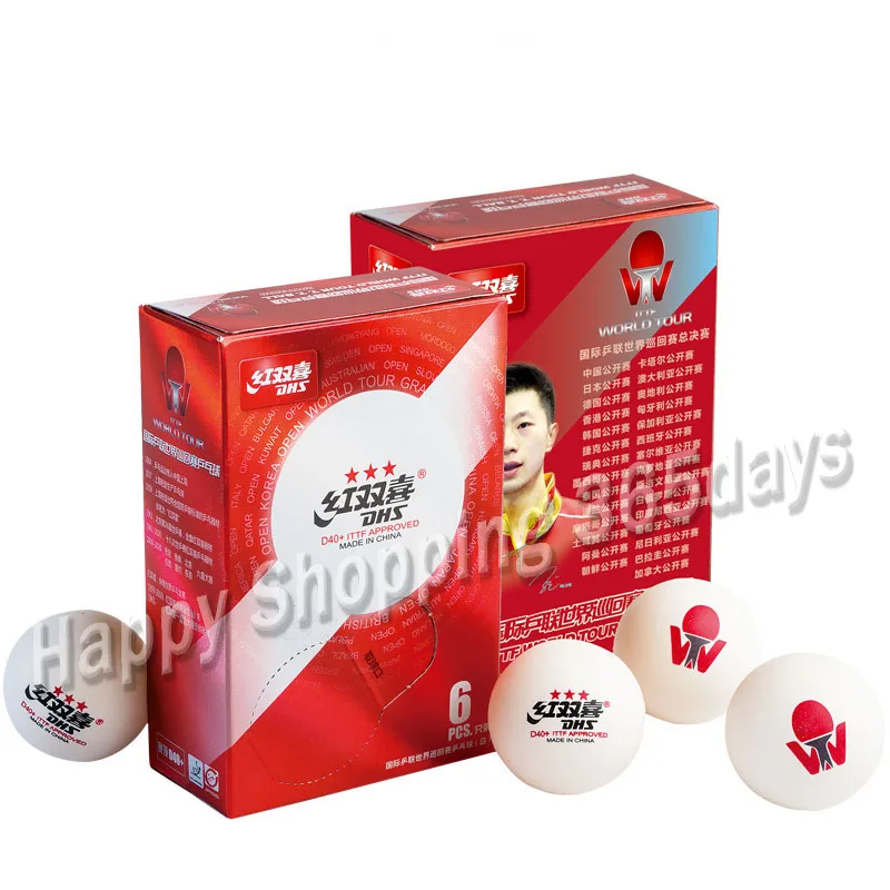 DHS 2019 последние ITTF WORLD TOUR 3 звездочные мячи для настольного тенниса (D40 +
