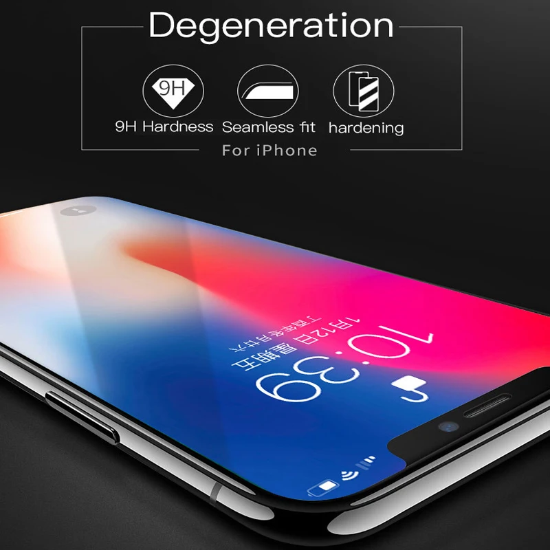 10D защитное закаленное стекло для iphone 7 8 plus стеклянная Защитная пленка для экрана для i phone 7 8 iphone 7 iphone 8 I7 I8 7 plus