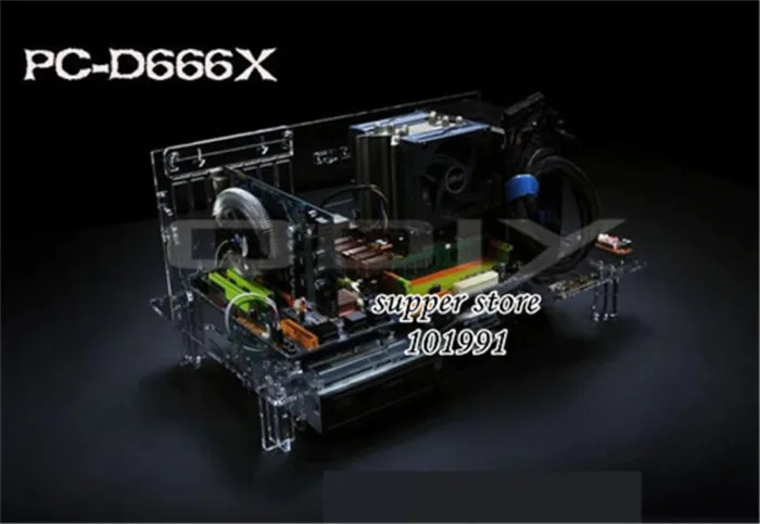 DEBROGLIE 1 шт. акриловый HTPC чехол для компьютера PC D666X шасси открытого типа ATX