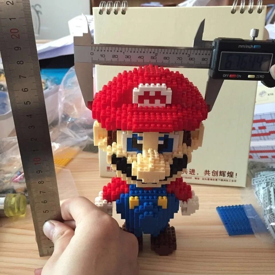 HC9003 1750Pcs Super Mario Red Series Without Original Box Building Blocks Diamond Bricks Toys Compatible With LOZ HC 9003 | Игрушки и
