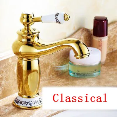 Смеситель для раковины в ретро стиле винтажный кран ванной комнаты с волшебной
