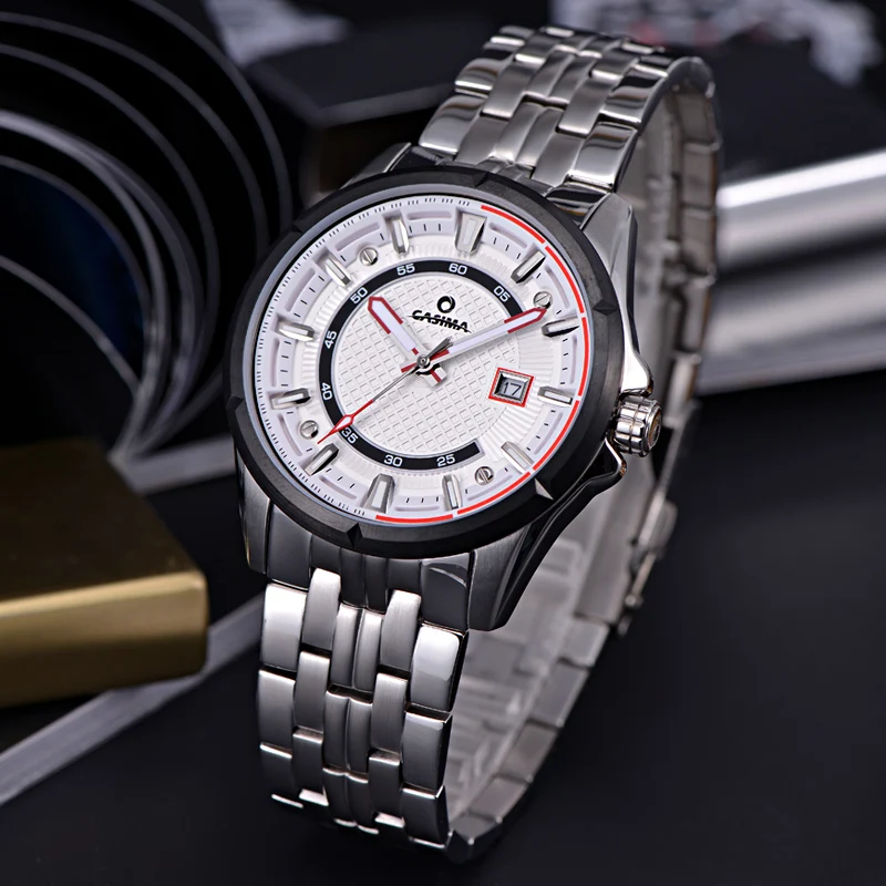 Брендовые модные мужские часы повседневные светящиеся спортивные