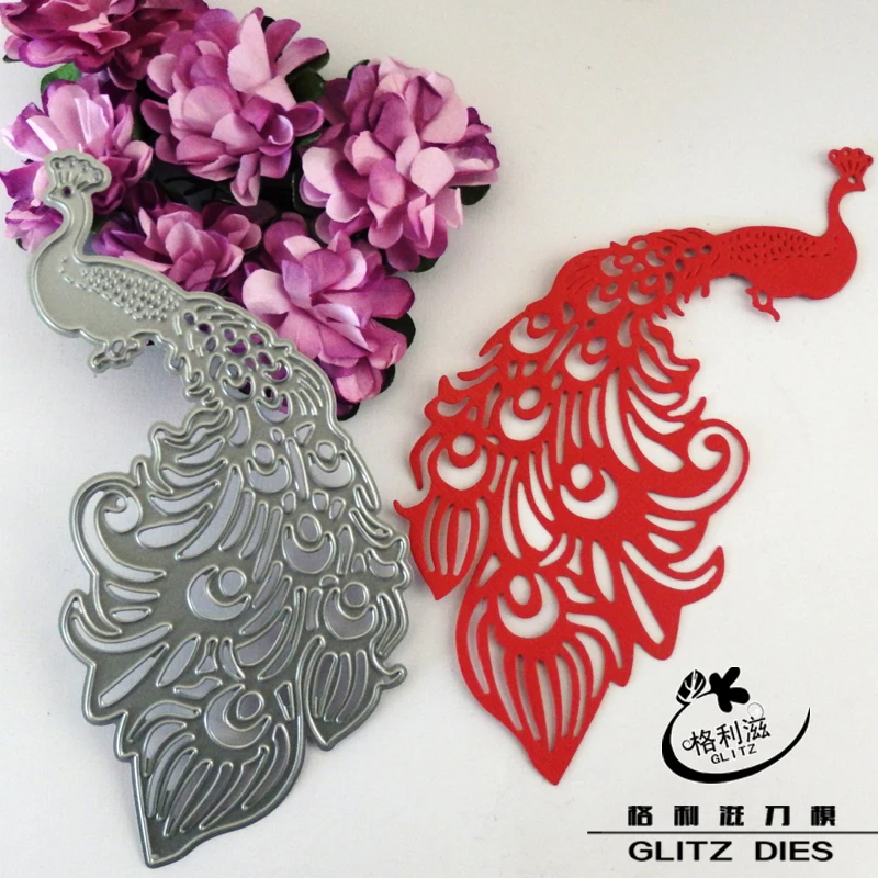 2016 высечки в виде павлина металлические трафареты для резки сделай сам