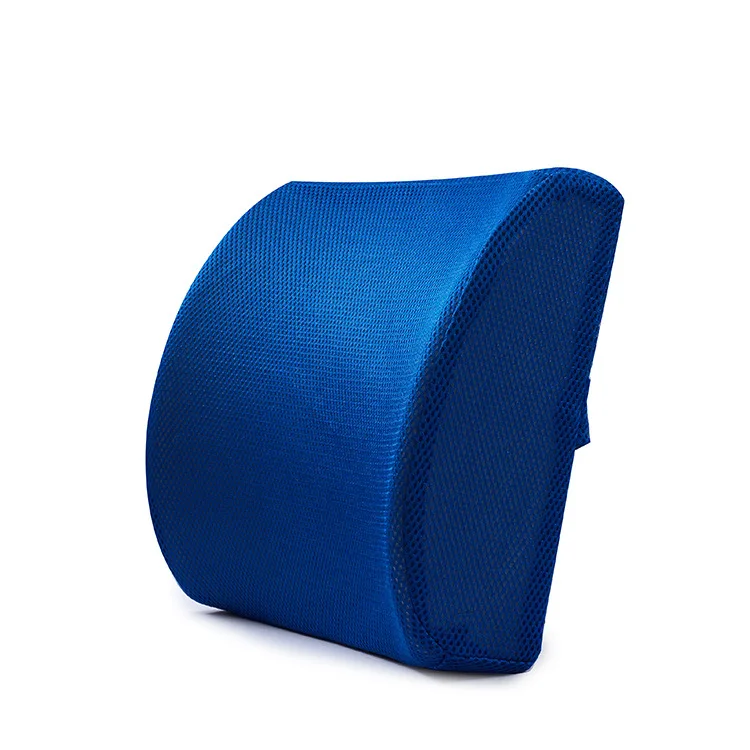 YK008 Blue Мягкая пена с эффектом памяти Поясничный массажер для спины поясная подушка для стула подушки для сиденья автомобиля домашний офис снимает боль - Название цвета: YK008 Blue