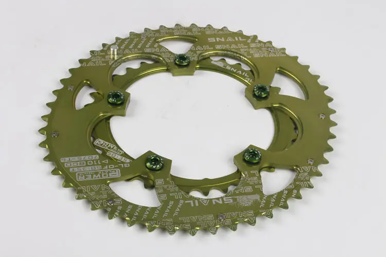 

SNAIL BCD 110mm Wide Oval Bike Double Chainring Aluminum Alloy 35/50T Chainwheel for 5 Talon Crankset MTB Mountain Road Bike