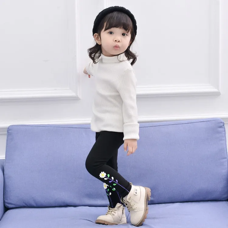 ACE LOVE/Лидер продаж 2017 г. зимние меховые леггинсы для девочек детские брюки