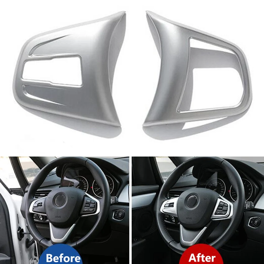 For BMW 2 Series Tourer Car 218i 220i Auto Steering-wheel Steering wheel Switch Button Trim Frame Cover Car-covers Sequins | Автомобили и