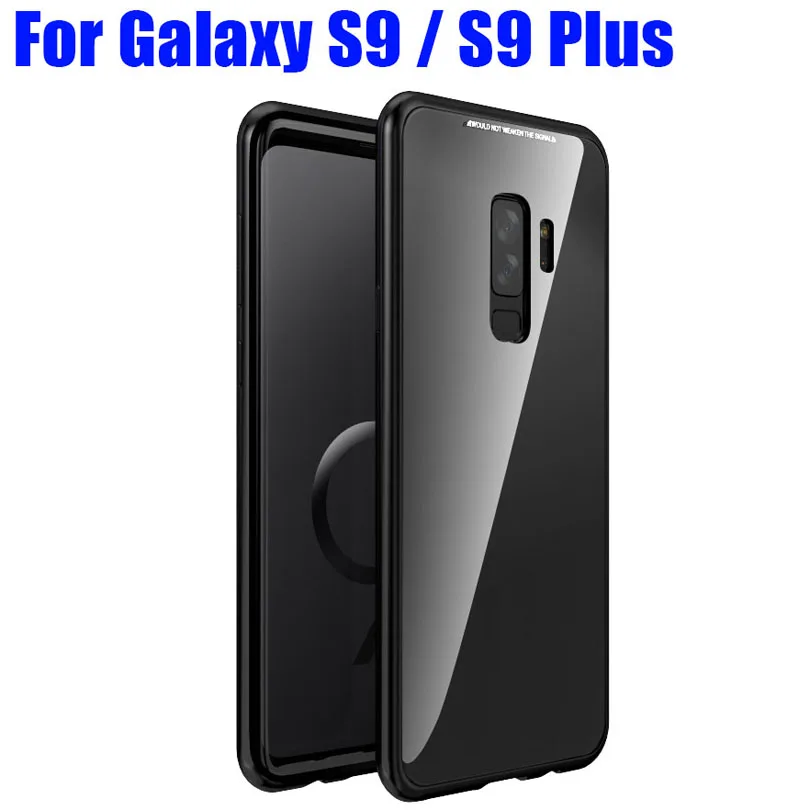 Magnet magnetic Adsorption Aluminum Metal Bumper For Galaxy S10 S9 Plus S8 S7 Edge Note 9 8 With 9H Glass Back Cover Case S907 |