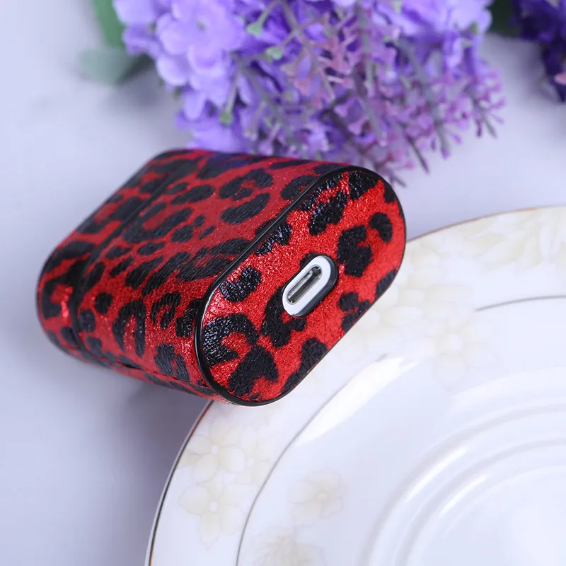 Кожаный чехол для Airpods роскошный стильный защитный беспроводной кожухи головных