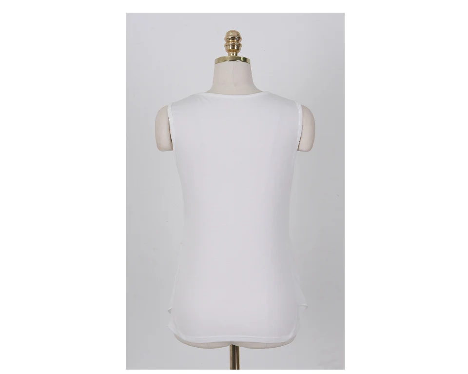 Женские блузки 2021 женские топы белые шифоновые без рукавов женская рубашка XXXXXL 5XL