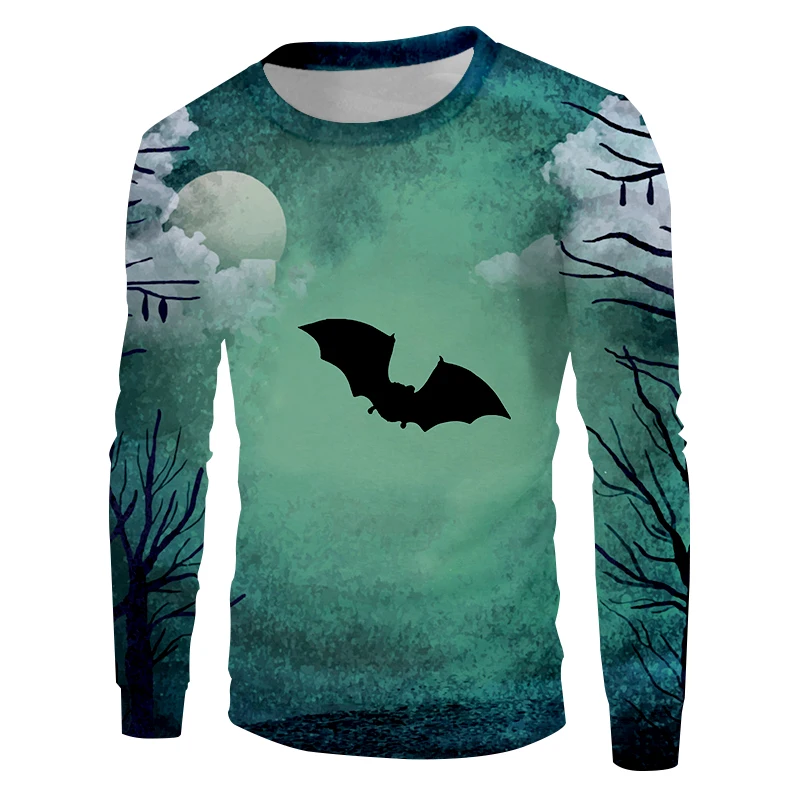 OGKB мужской новый пуловер с изображением белого облака Мун 3D Печатный свирепый