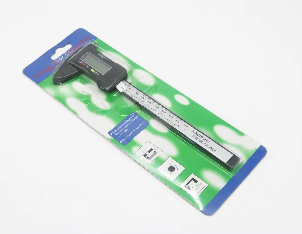 Штангенциркуль цифровой с ЖК дисплеем 6 дюймов 150 мм|carbon fiber composite|digital caliperdigital caliper