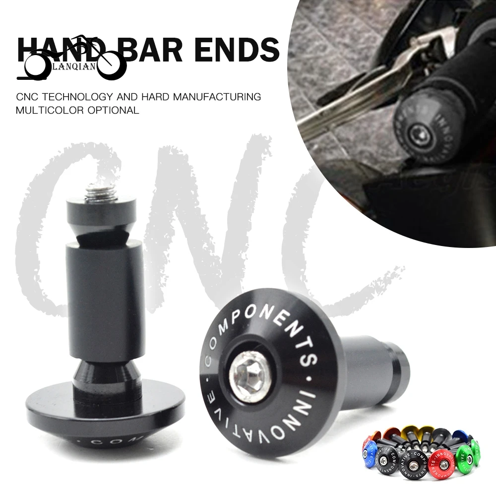 Universal 7/8'✢mm Motorcycle Handlebar Cap Motocross Handle Grips Ends For Kawasaki VERSYS 1000 VULCAN/S 650cc Z800 Z 1000SX |
