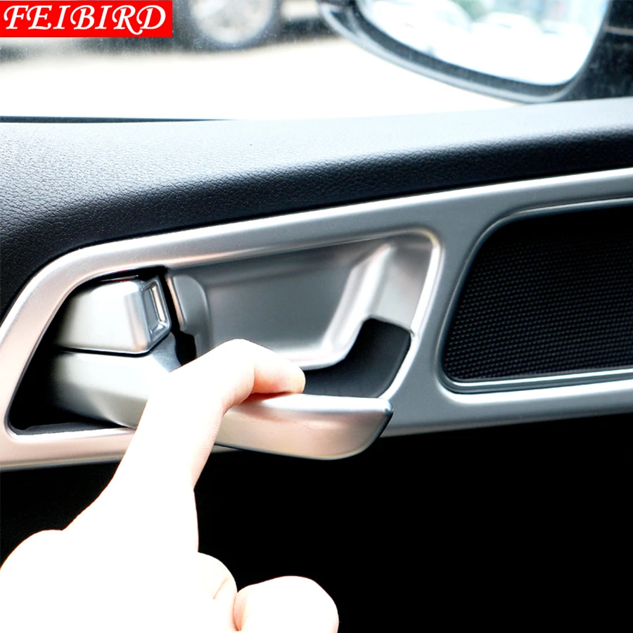 ABS хром внутренняя ручка Чаша Декоративные наклейки крышка отделка 4 шт./компл.