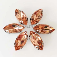 free shipping anti hook horse eye shape high quality glass sew on rhinestones with four holes for diy clothing accessories