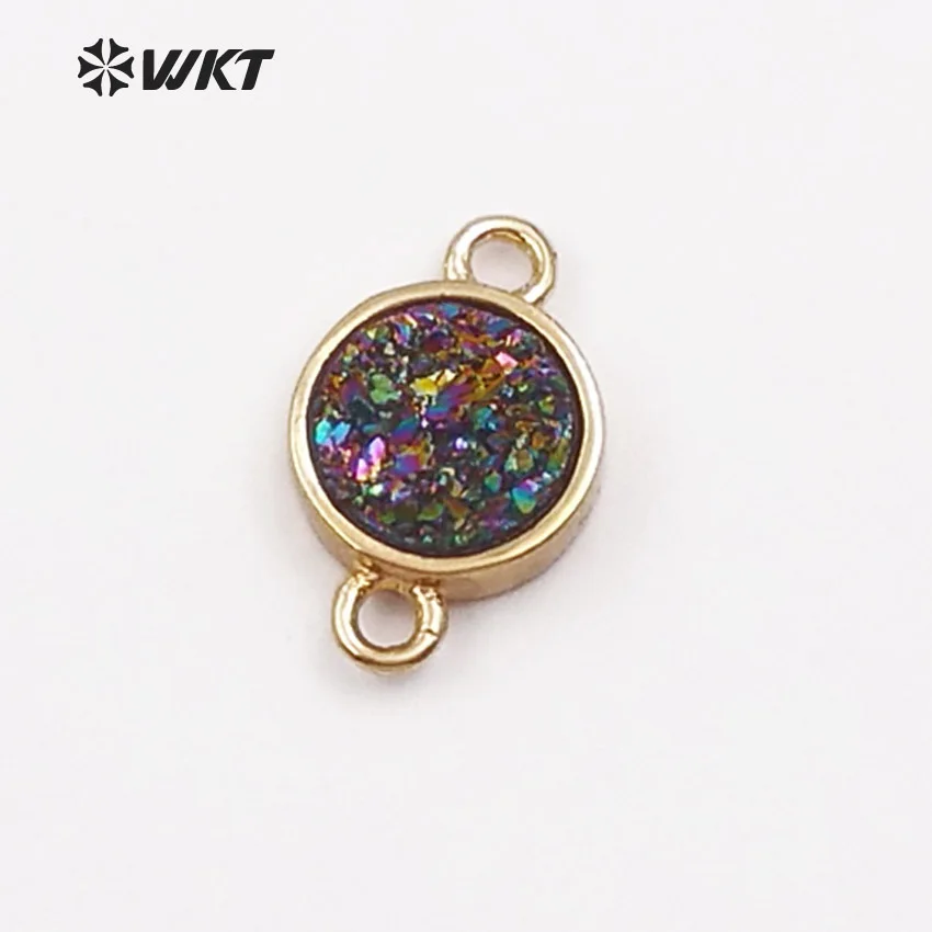 WT C259 WKT мини леди девушка ювелирные изделия круглой формы разъем с двойными