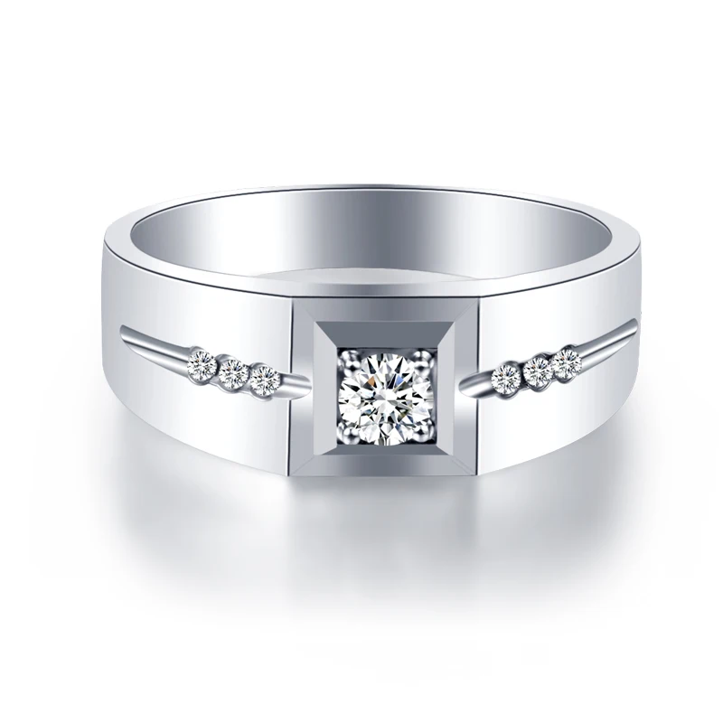 18K Gold Diamond Ring Atmospheric Male Platinum Marriage Proposal Customized Pt950 Rose | Украшения и аксессуары