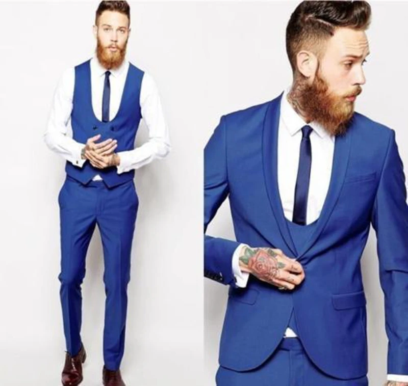 Hot Sale Mens Suit Wedding Handsome Wear 3 Pieces Set Blazer Dinner Tuxedos C124 | Мужская одежда