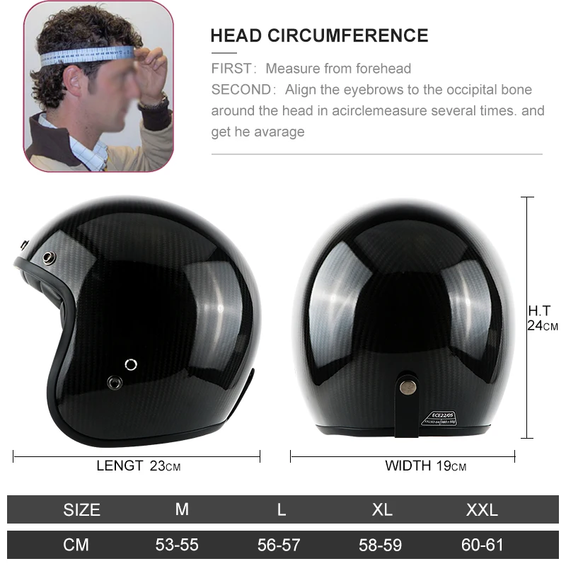 Мотоцикла открытым лицом бренда шлем мотоцикл мотокросс углеродного волокна