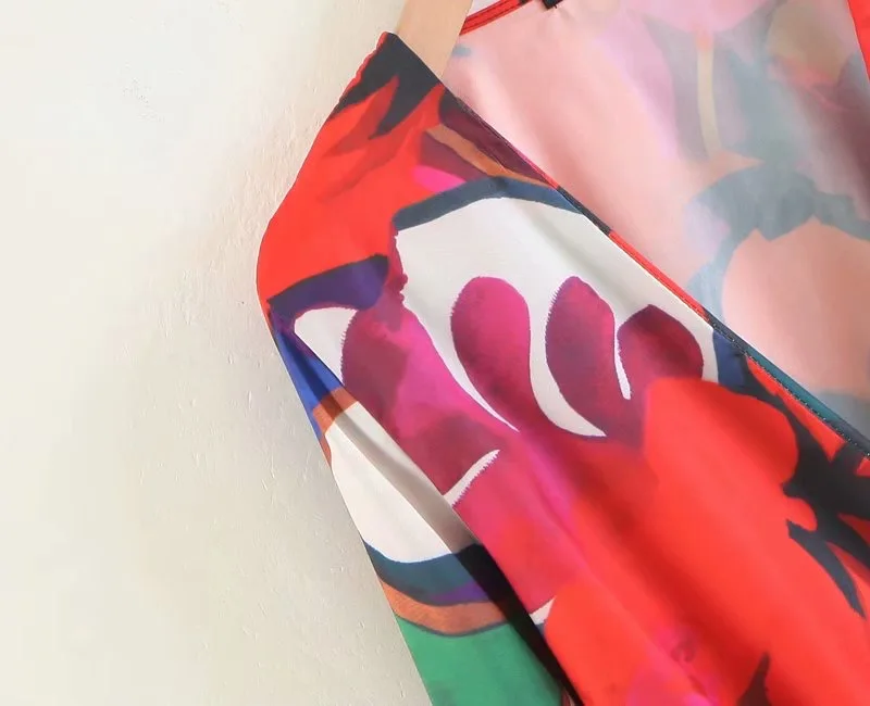 N новые женские, с цветочным узором, Рубашка Боди в винтажном стиле, с длинным рукавом комбинезон Блузка женская обувь оптом
