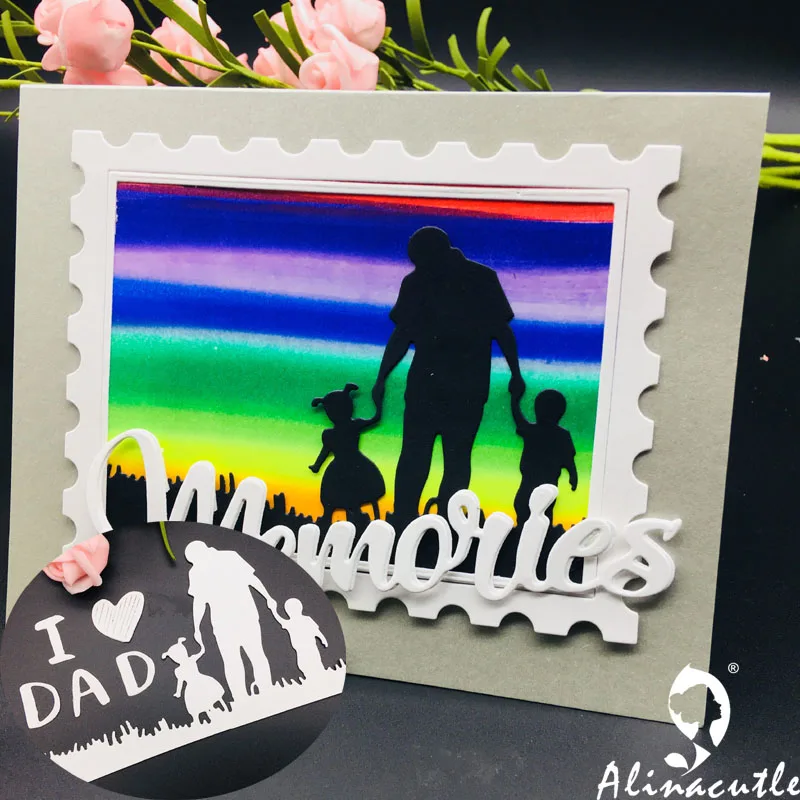 Высечки для резки металла высечки love DAD's day Alinacraft скрапбук Бумага Ремесло альбом