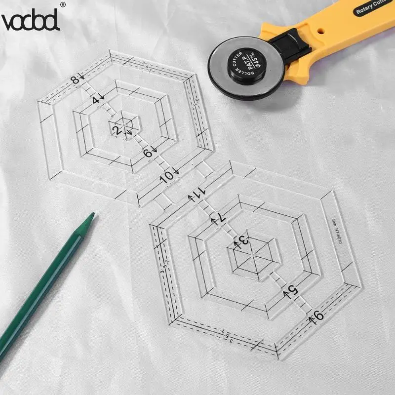 VODOOL Лоскутная линейка ручное одеяло шаблоны акриловая Лоскутная линейка DIY одеяло er инструмент для рисования одеяло ing линейка для лоскутного шитья