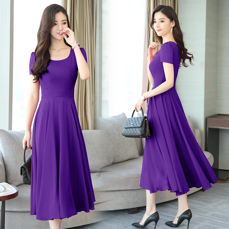 2018 летние женские платья макси с коротким рукавом женское шифоновое