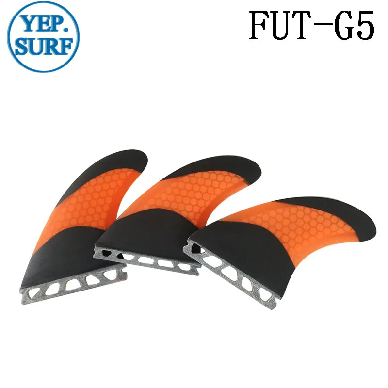 Quillas Surf Future Fin G5 углеродное волокно сотовые Стекловолоконные плавники оранжевый