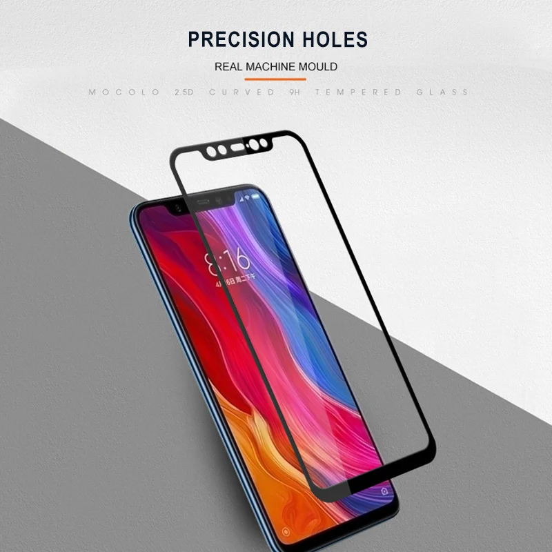 ESVNE 3D Full cover 9H protective glass on For Xiaomi PocoPhone F1 Tempered Glass HD Screen Protector | Мобильные телефоны и