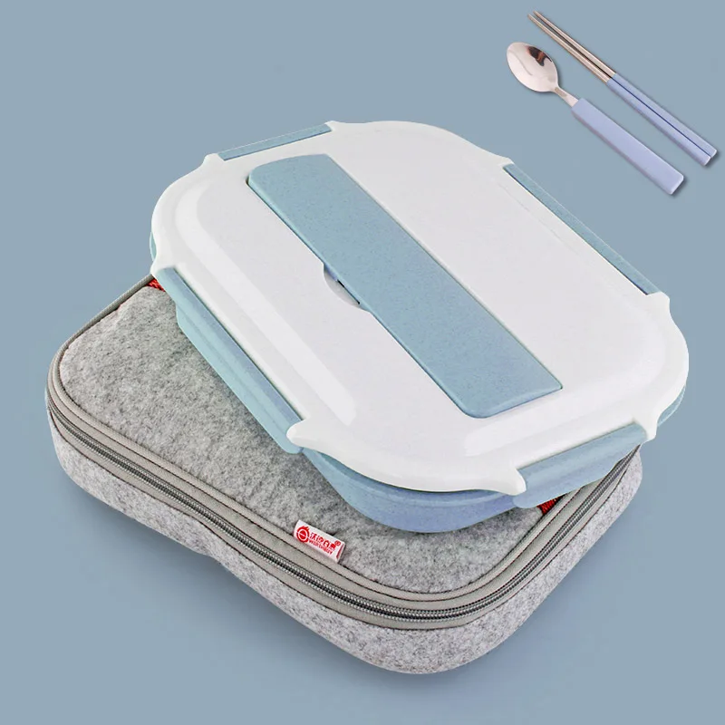 2018 новый японский 304 нержавеющая сталь детская коробка Bento Пшеничная солома