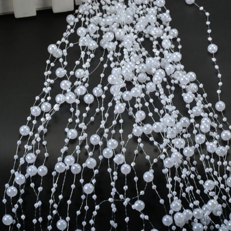 10 шт. свадебные украшения для вечеринки леска искусственный жемчуг бусы цепочка